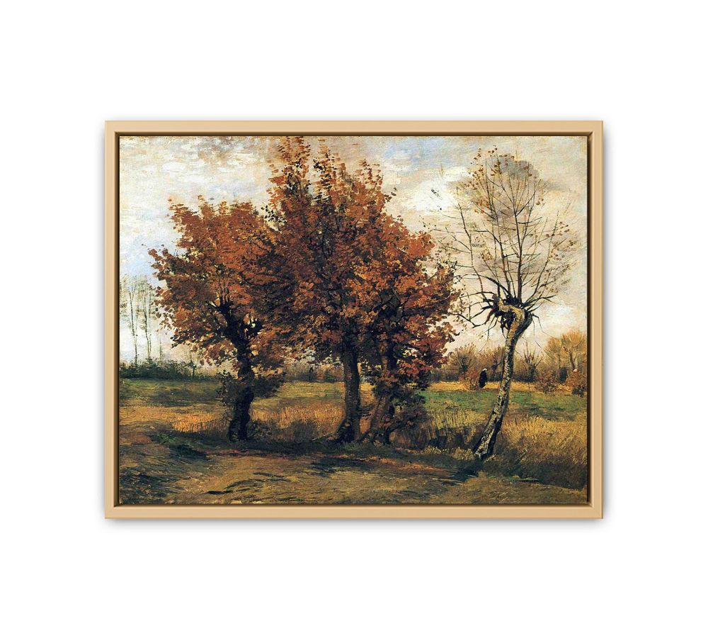 Autumn landscape / Autumn Landscape with Four Trees By Vincent Van Gogh Artwork