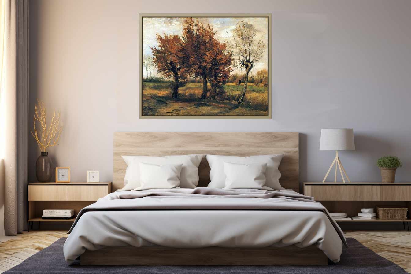 Autumn landscape / Autumn Landscape with Four Trees By Vincent Van Gogh