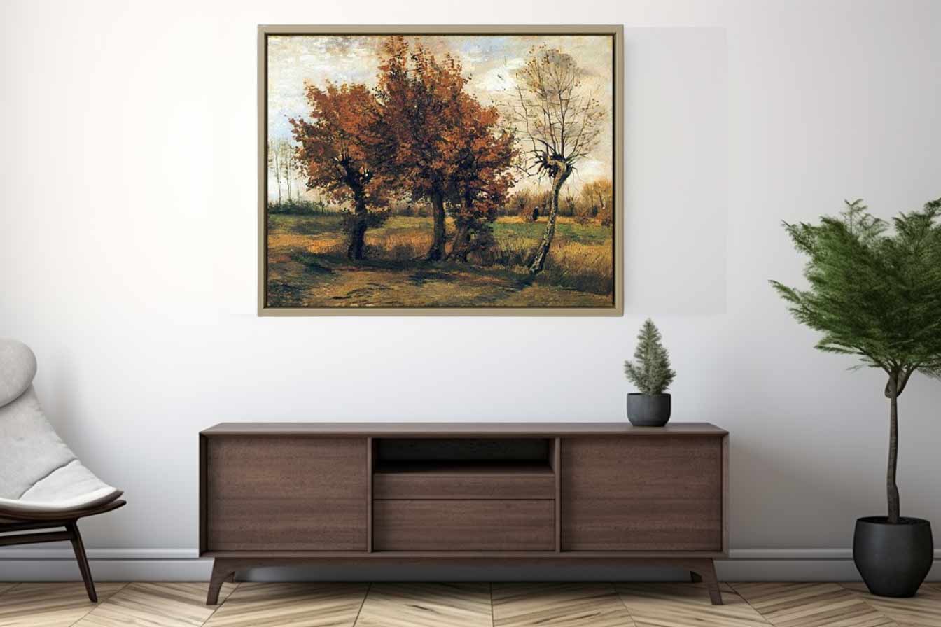 Autumn landscape / Autumn Landscape with Four Trees By Vincent Van Gogh