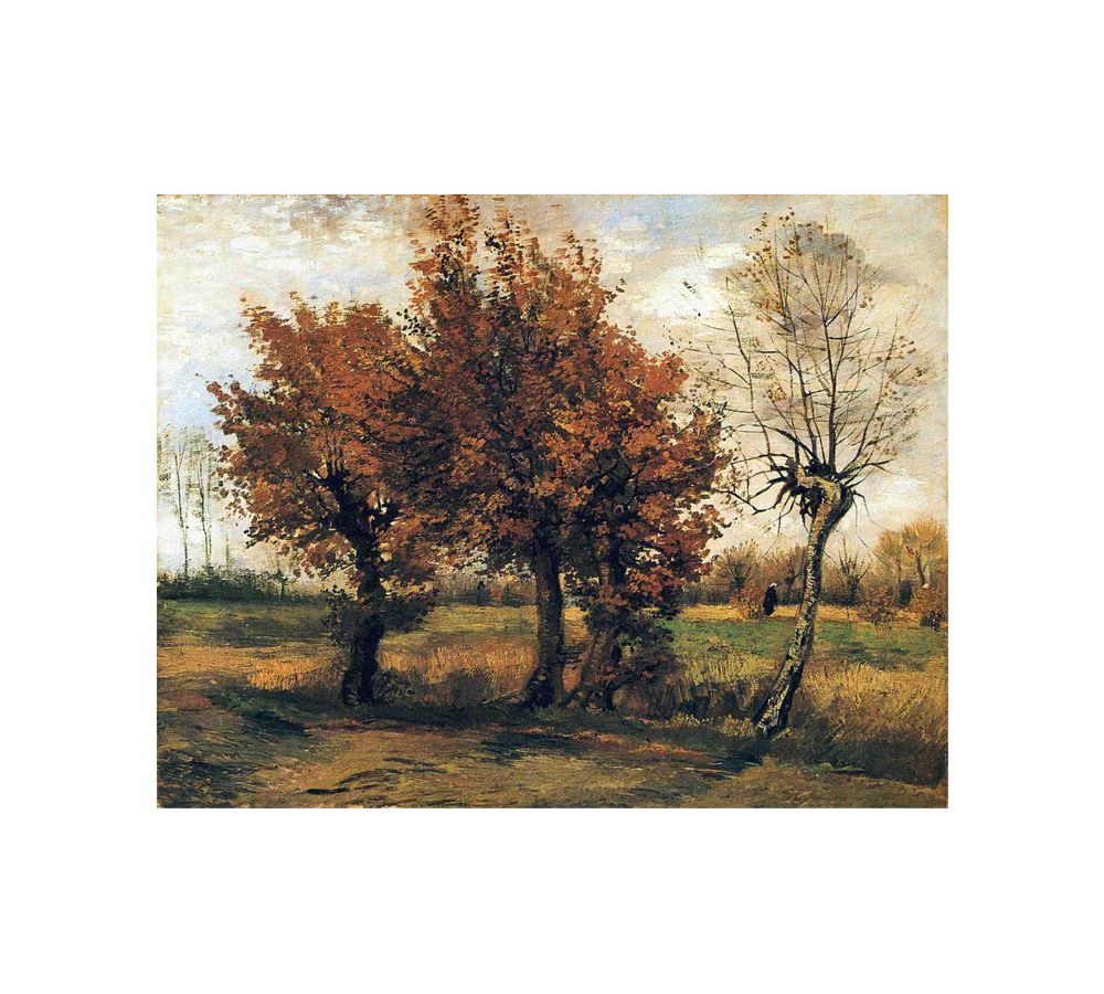 Autumn landscape / Autumn Landscape with Four Trees By Vincent Van Gogh