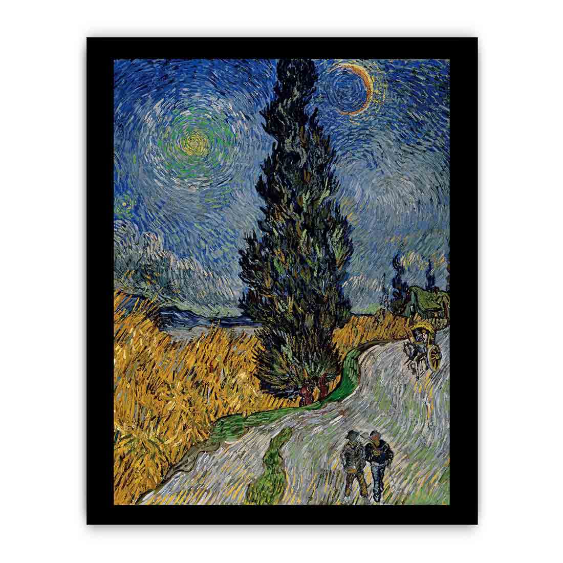 Vincent van Gogh - Road with Cypress and Star