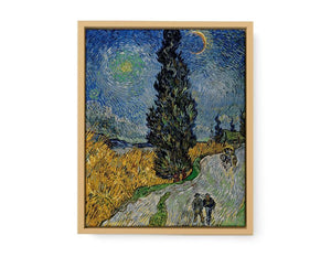Vincent van Gogh - Road with Cypress and Star Artwork