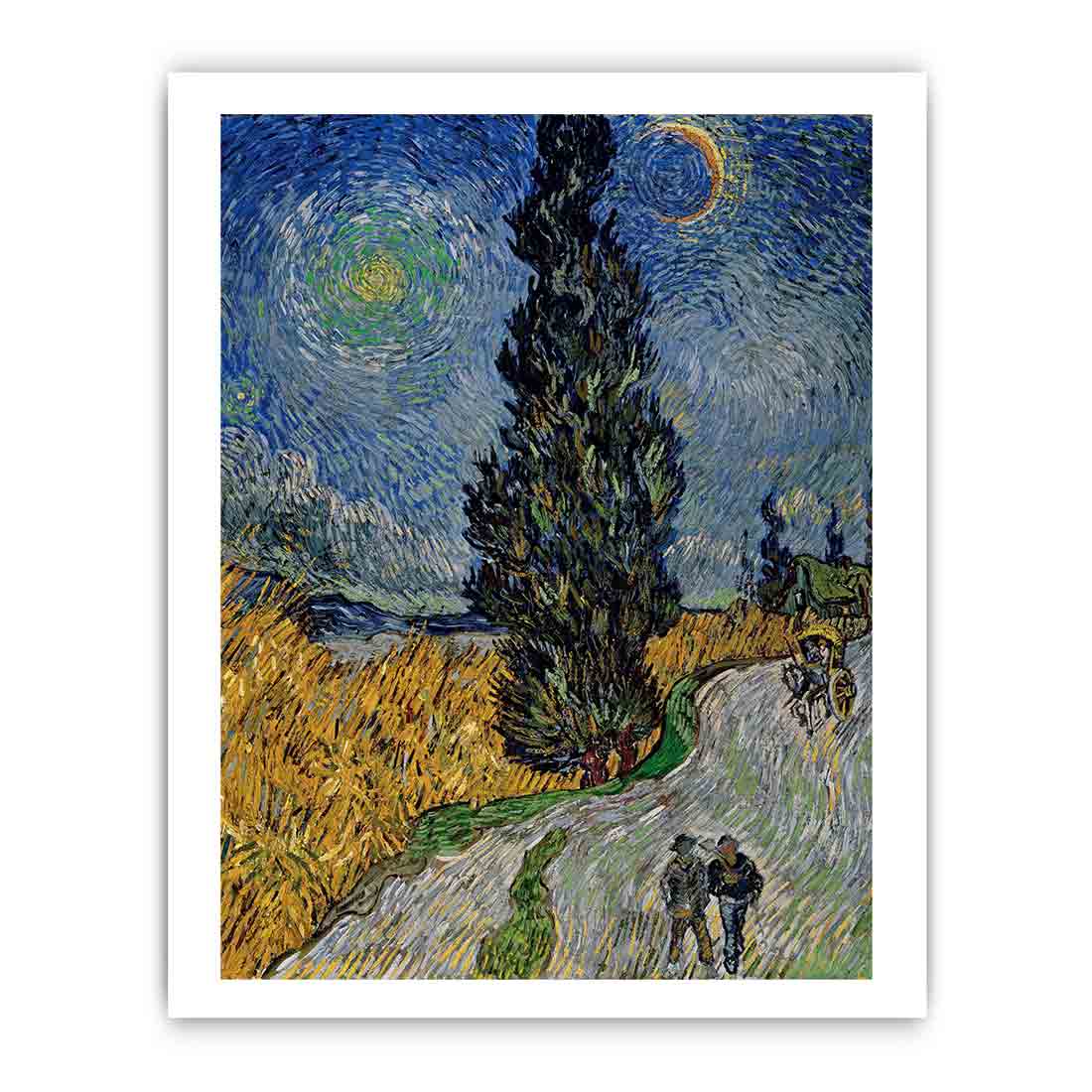 Vincent van Gogh - Road with Cypress and Star