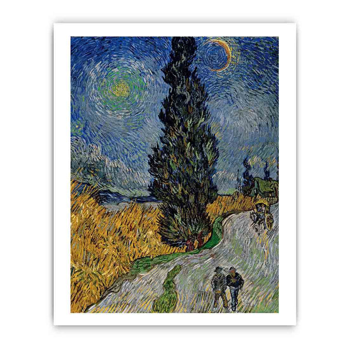 Vincent van Gogh - Road with Cypress and Star