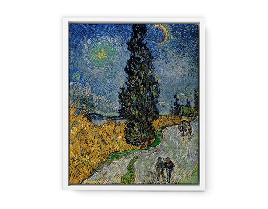 Vincent van Gogh - Road with Cypress and Star Art Print