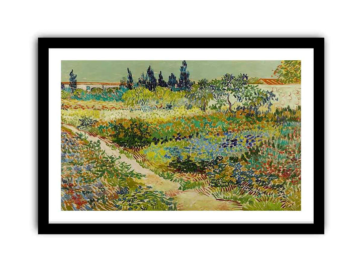 Garden At Arles By Van Gogh