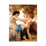 Young Girl Defending Herself against Eros 1880 artwork preview