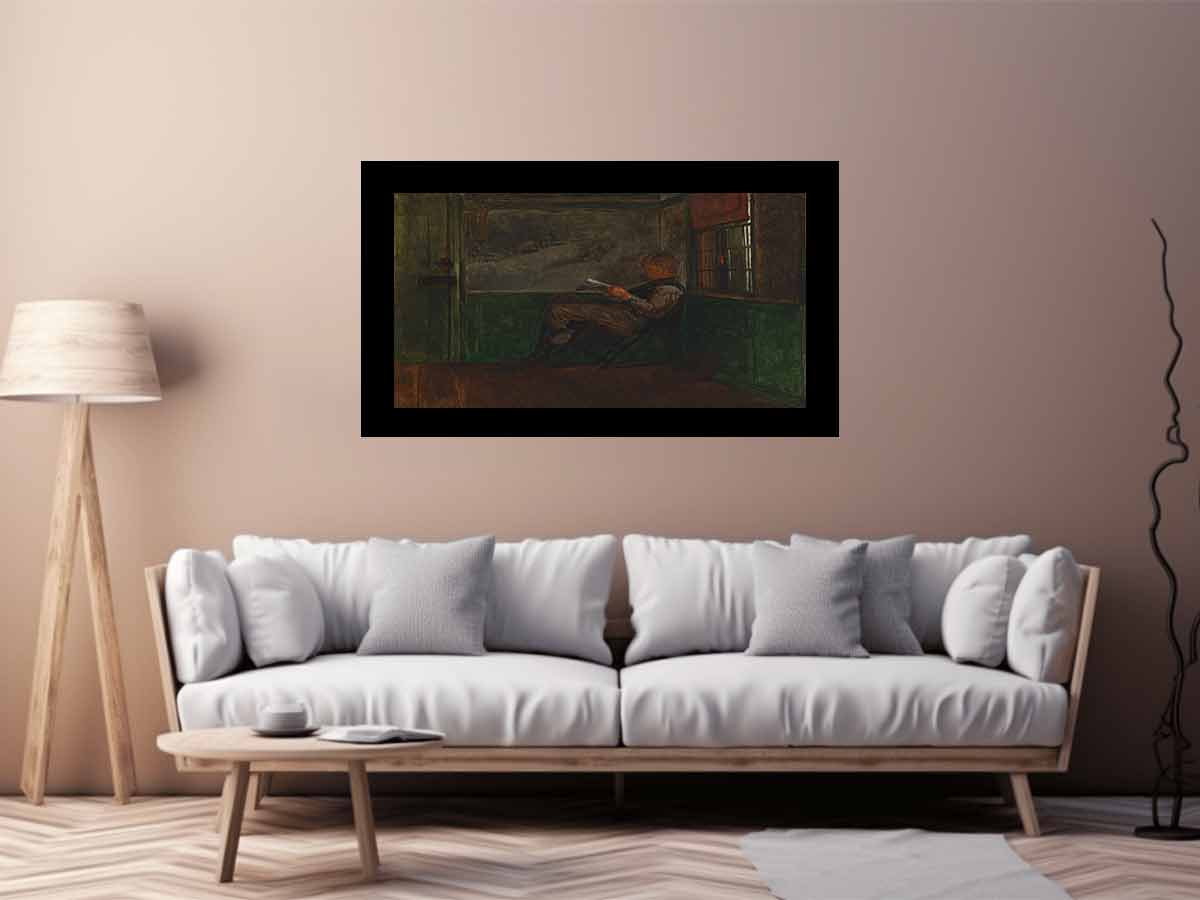 Young Man Reading
