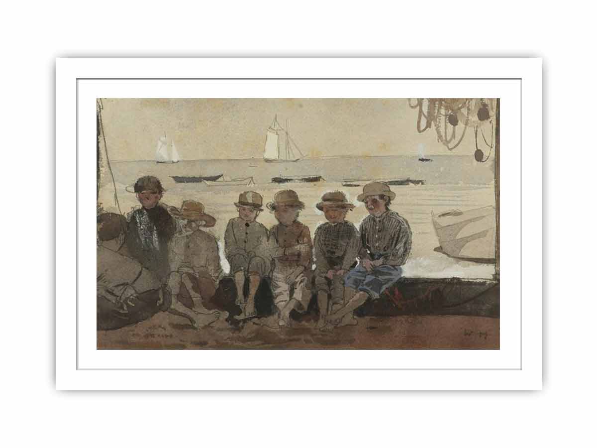 Boys on a dock