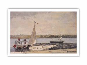 A Sloop at a Wharf