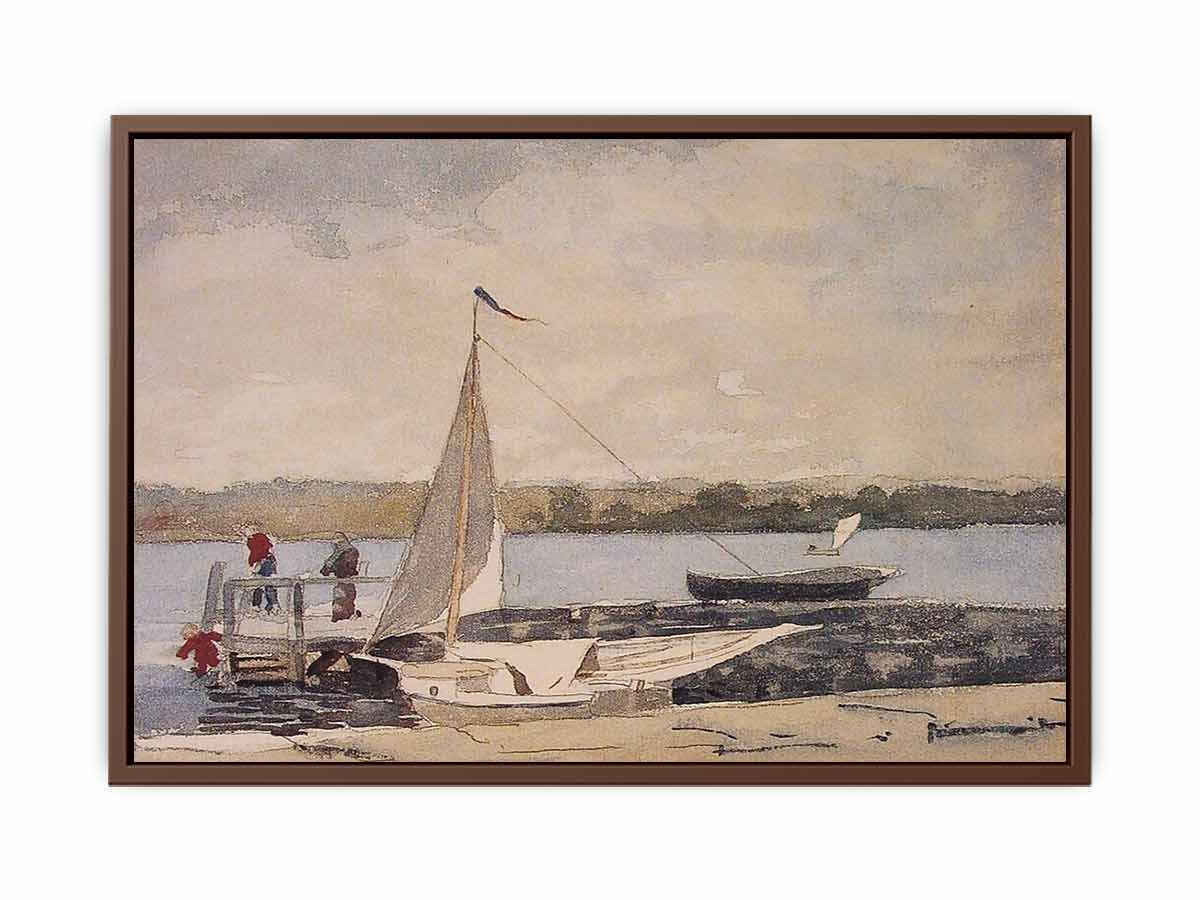 A Sloop at a Wharf