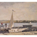 A Sloop at a Wharf