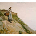 Girl Carrying a Basket