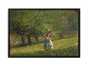 Girl with Hay Rake
