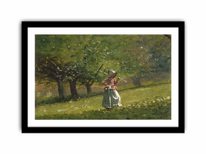 Girl with Hay Rake