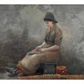A Fishergirl Baiting Lines