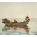 Three Boys in a Dory with Lobster Pots