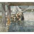 Children Playing under a Gloucester Wharf