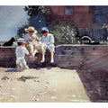 Boys and Kitten
