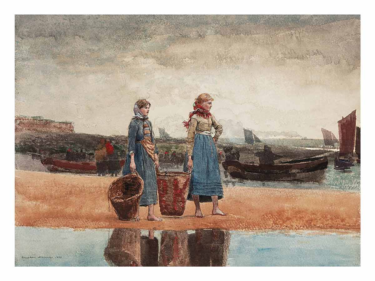Two Girls On The Beach, Tynemouth