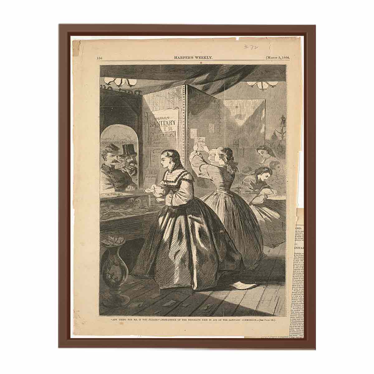 Any thing for me, if you please?" -- Post-office of the Brooklyn Fair in aid of the Sanitary Commission