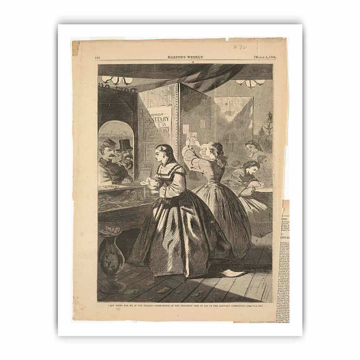 Any thing for me, if you please?" -- Post-office of the Brooklyn Fair in aid of the Sanitary Commission