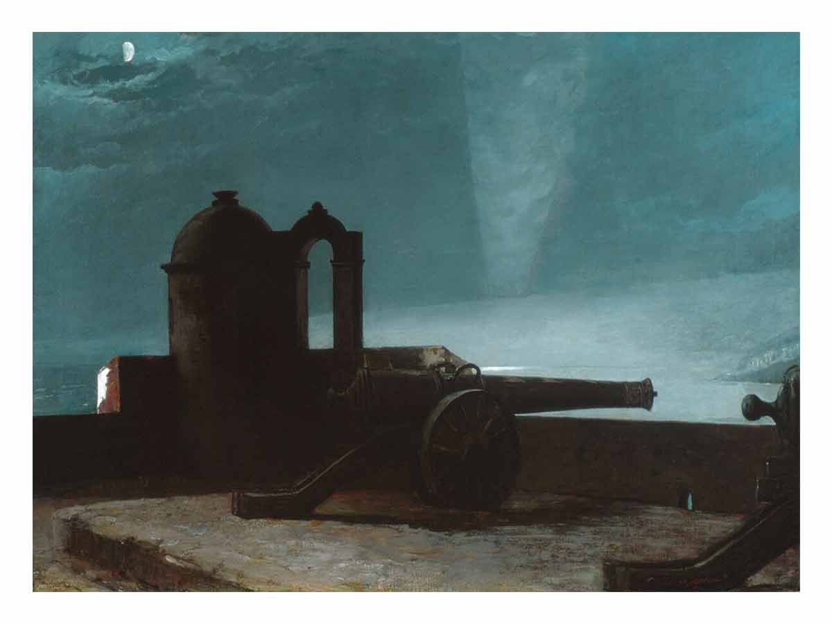 {1=Searchlight on Harbor Entrance, Santiago de Cuba}