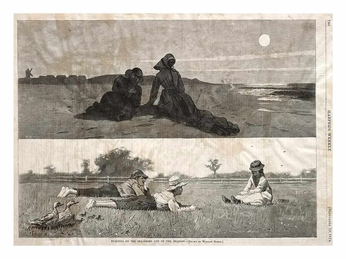 Flirting on the Seashore and on the Meadow