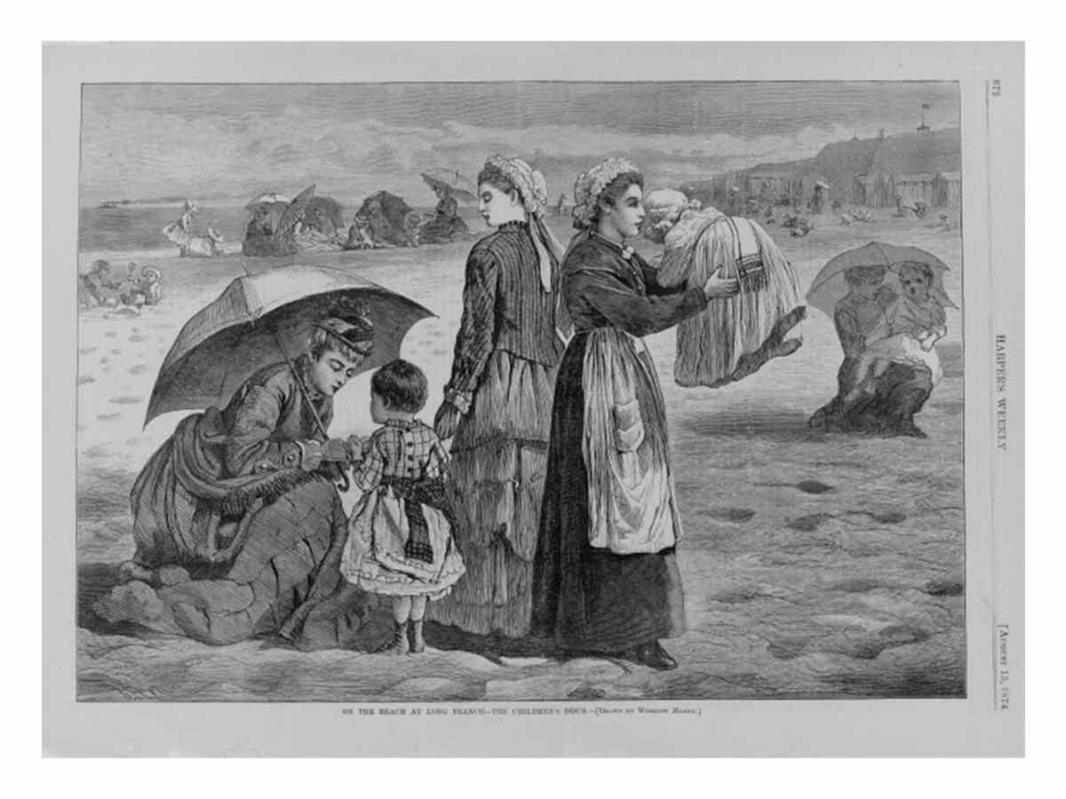 On the Beach at Long Branch--The Children's Hour