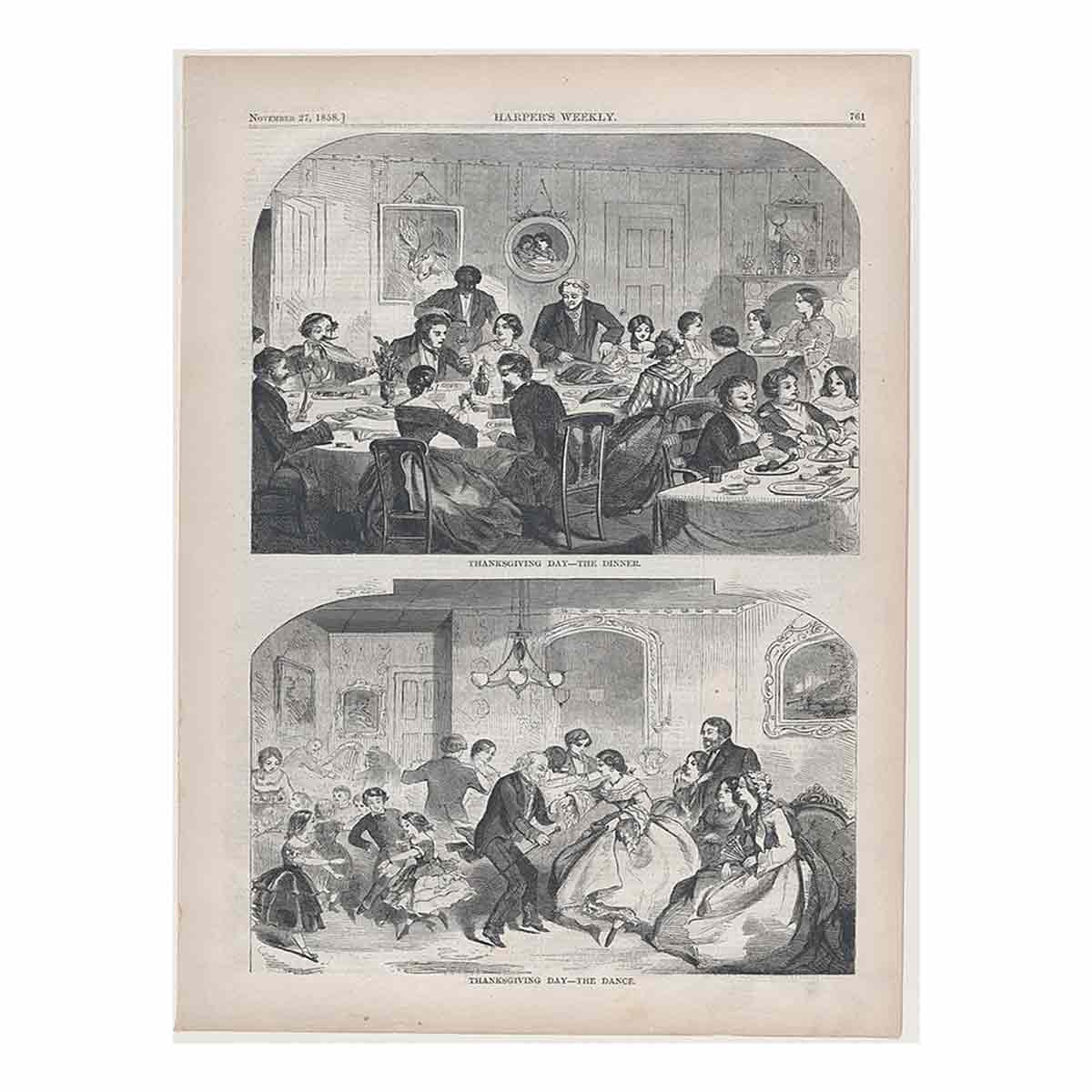 Thanksgiving Day – The Dinner (Harper's Weekly, Vol. II)