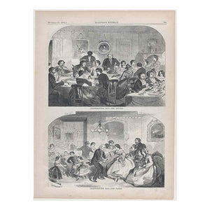 Thanksgiving Day – The Dinner (Harper's Weekly, Vol. II)