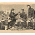 Print, Thanksgiving Day in the army; after dinner the wishbone, Harper's Weekly, December 1864