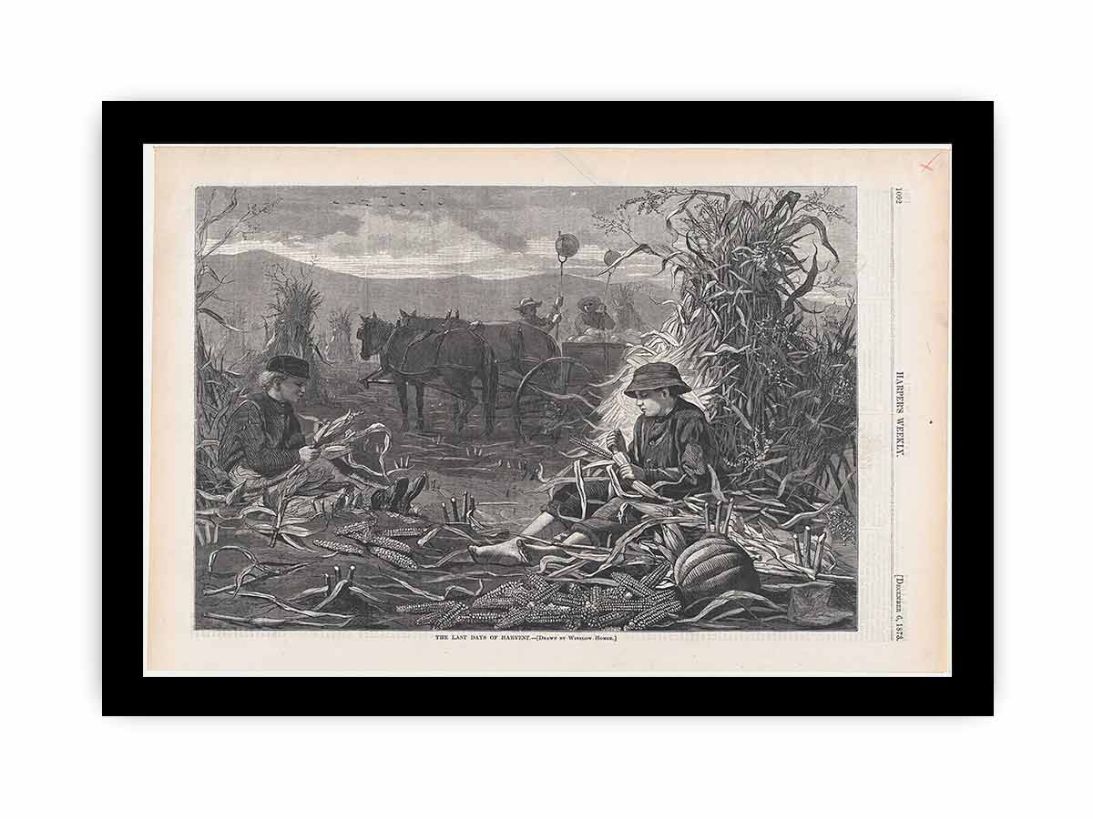 The Last Days of Harvest – Drawn by Winslow Homer