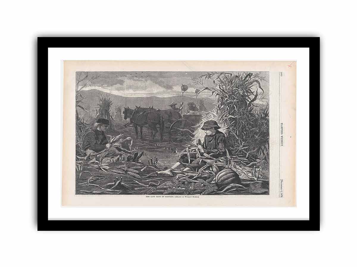 The Last Days of Harvest – Drawn by Winslow Homer