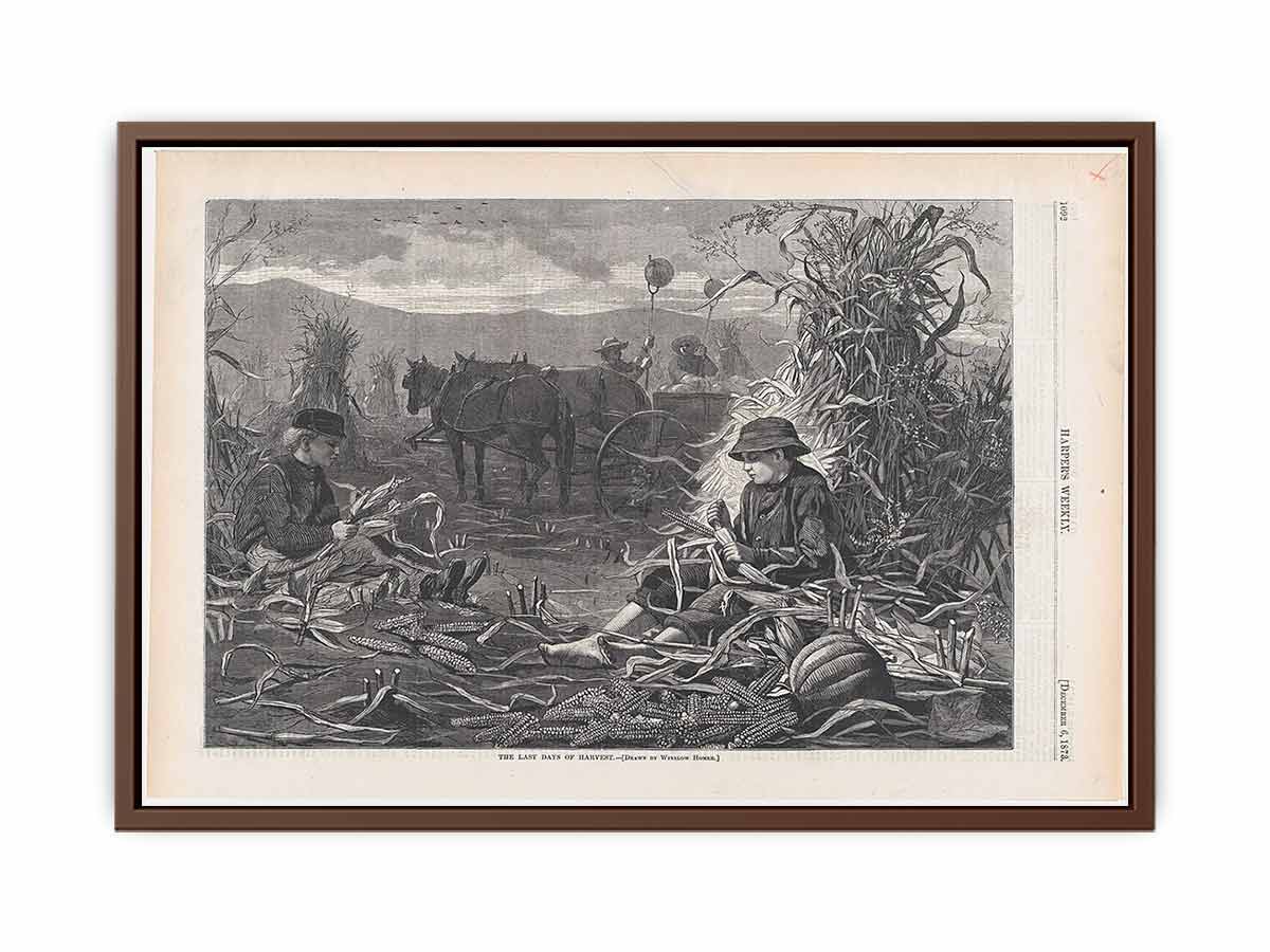 The Last Days of Harvest – Drawn by Winslow Homer