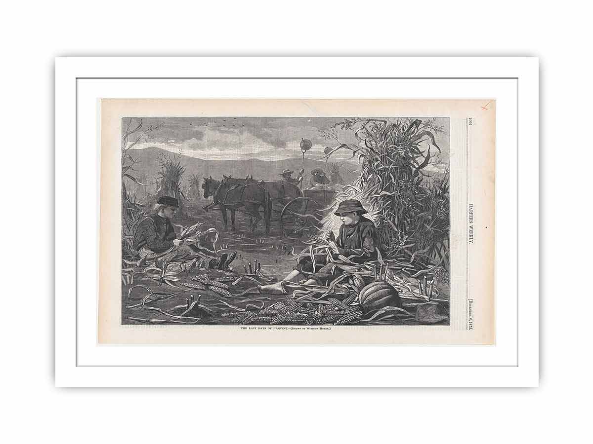 The Last Days of Harvest – Drawn by Winslow Homer