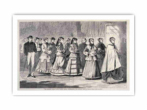 The Morning Walk - Young Ladies' School Promenading the Avenue