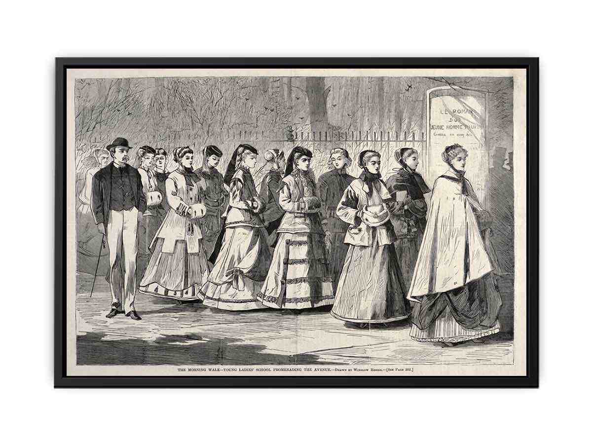 The Morning Walk - Young Ladies' School Promenading the Avenue
