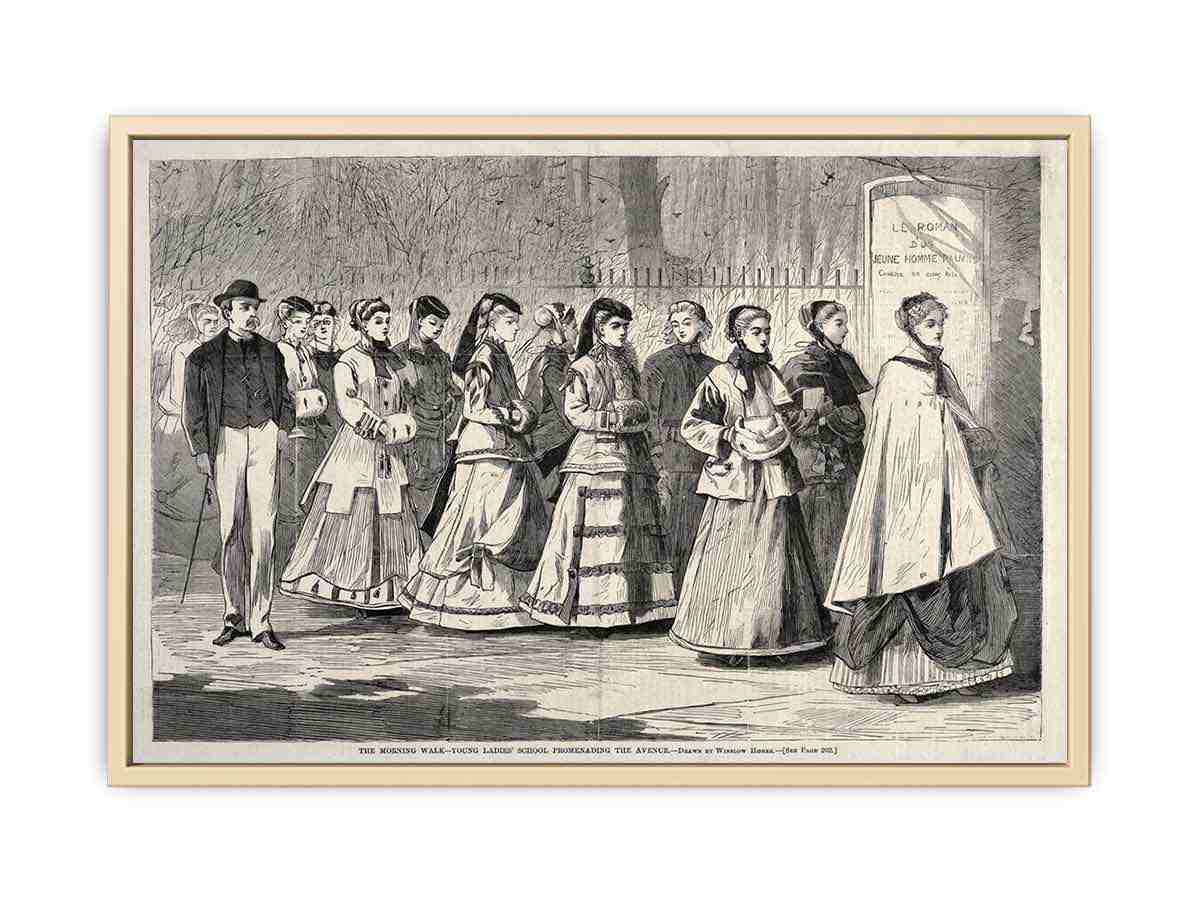 The Morning Walk - Young Ladies' School Promenading the Avenue