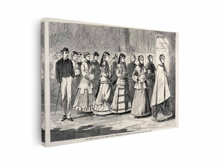 The Morning Walk - Young Ladies' School Promenading the Avenue
