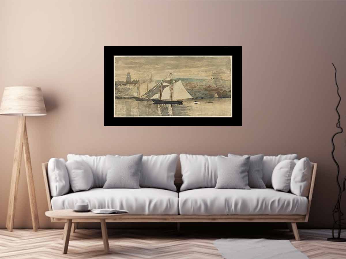 Gloucester Schooners and Waterboat