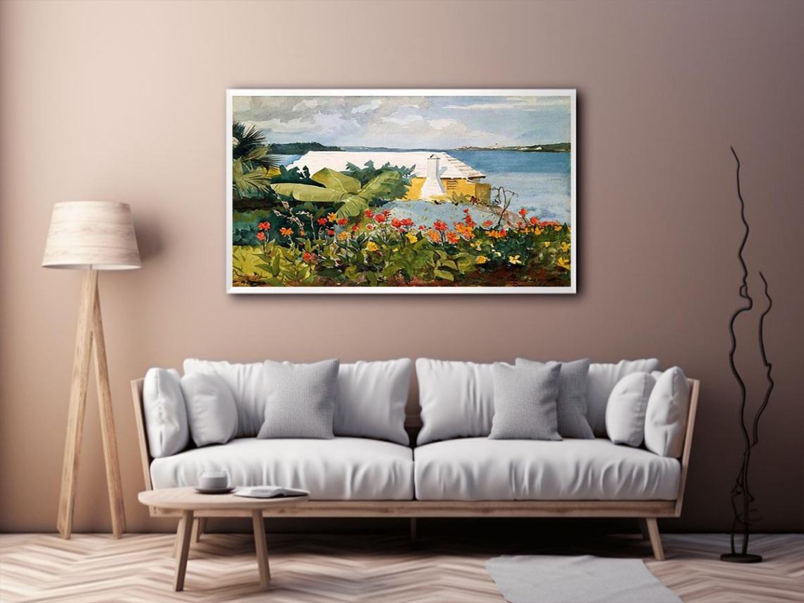 Flower Garden and Bungalow, Bermuda