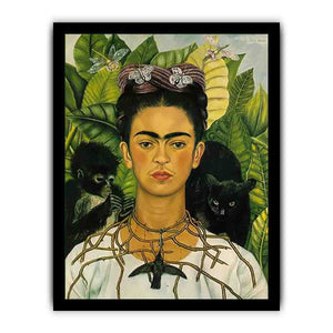 Self Portrait with Necklace of Thorns - Frida Kahlo