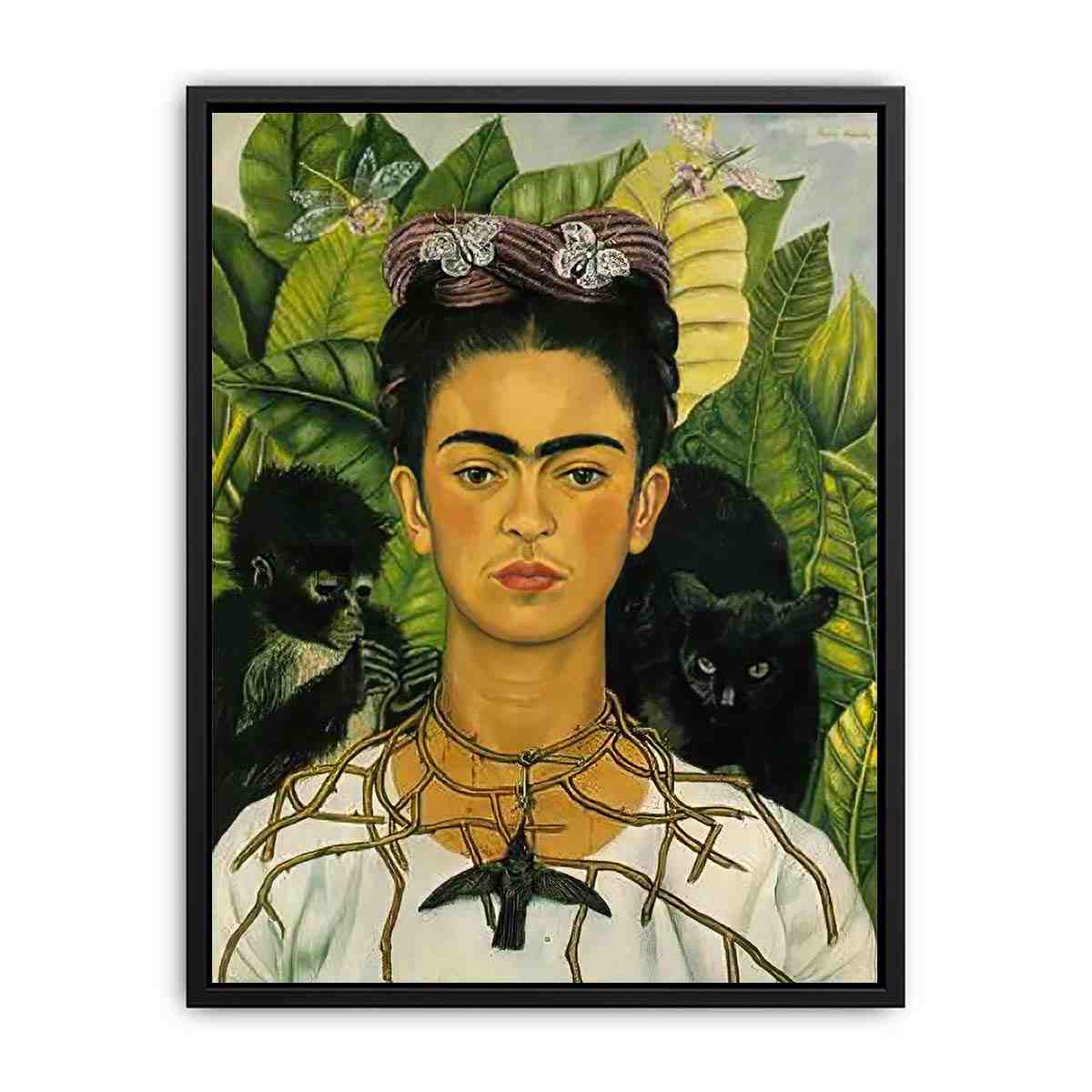 Self Portrait with Necklace of Thorns - Frida Kahlo