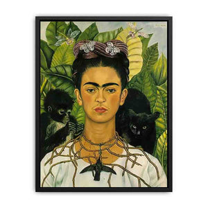 Self Portrait with Necklace of Thorns - Frida Kahlo
