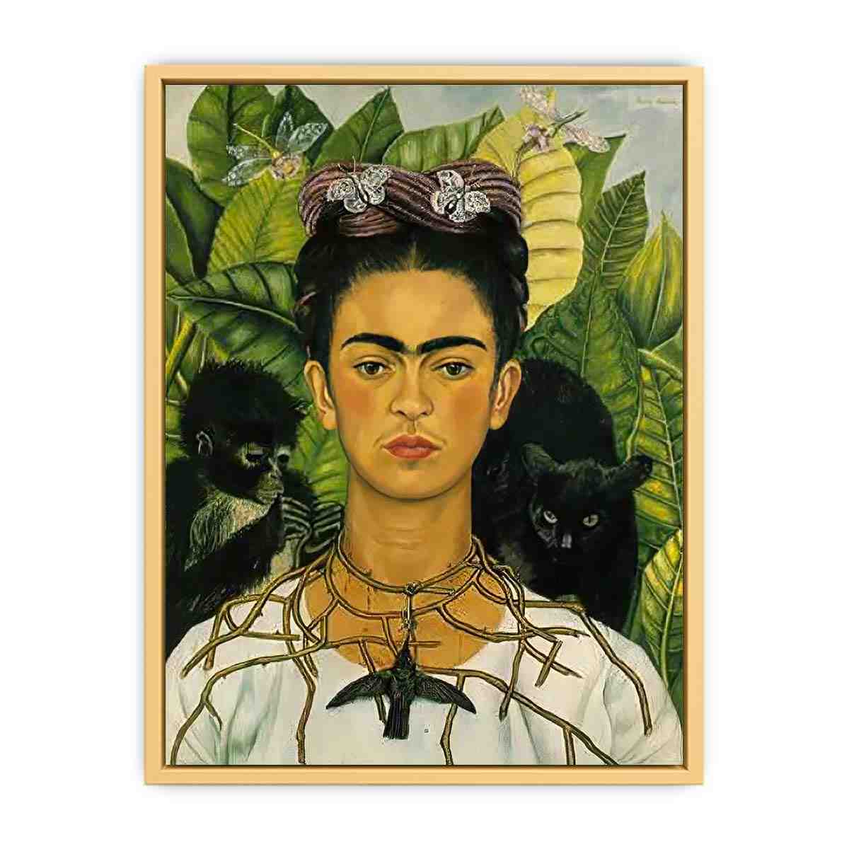 Self Portrait with Necklace of Thorns - Frida Kahlo