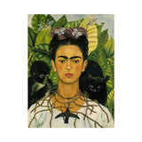 Self Portrait with Necklace of Thorns - Frida Kahlo artwork preview