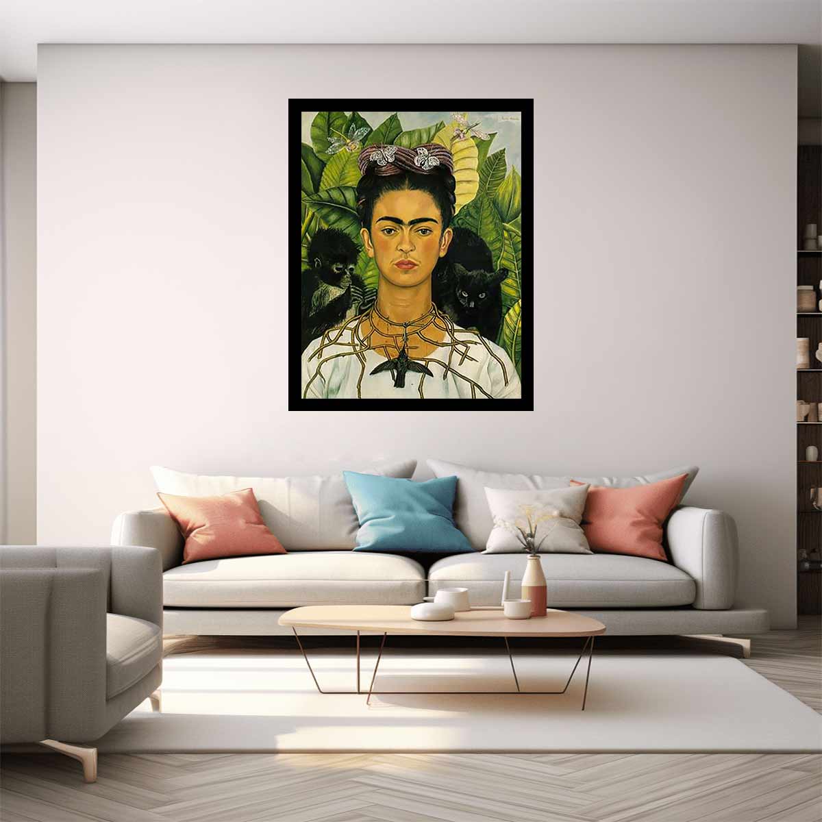 Self Portrait with Necklace of Thorns - Frida Kahlo