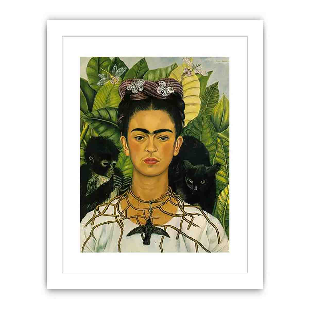 Self Portrait with Necklace of Thorns - Frida Kahlo