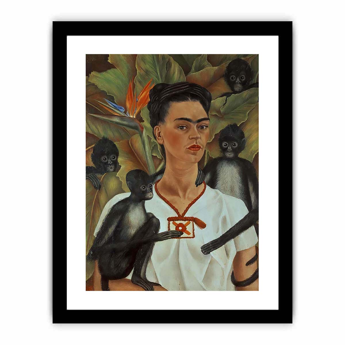 Self-Portrait monkeys - Frida Kahlo